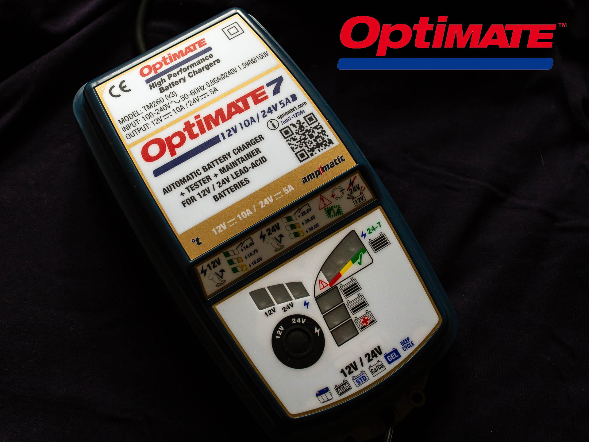 Зарядное устройство OptiMate 7 12/24V GOLD - Battery Service Обслуживание  аккумуляторов