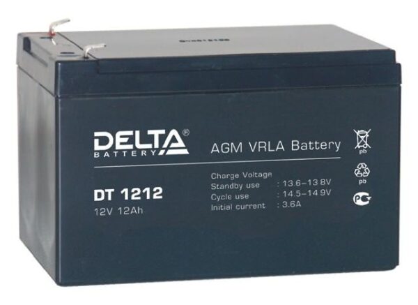 4207.970 600x437 - Аккумулятор Delta DT 1212 12В 12Ач 151x98x101 мм Прямая (+-)