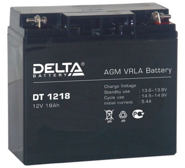 4208.970 600x546 - Аккумулятор Delta DT 1218 12В 18Ач 181x76x168 мм Обратная (-+)