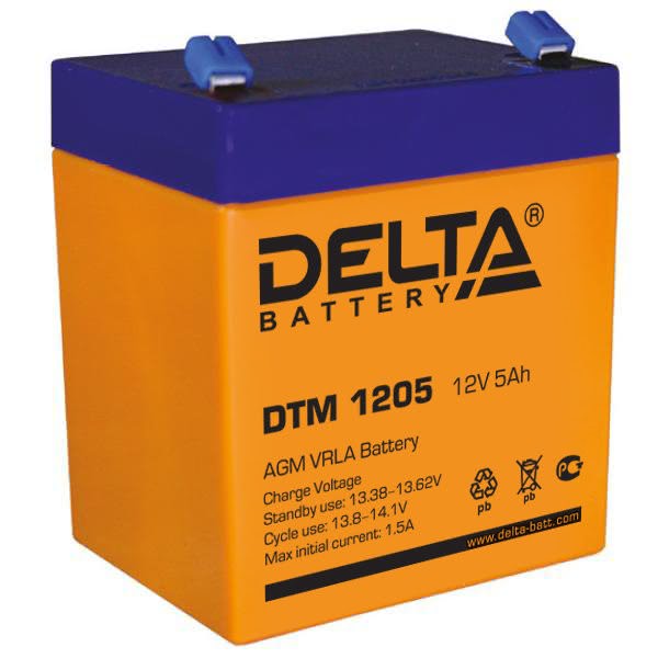 4811.970 - Аккумулятор Delta DTM 1205 12В 5Ач 90x70x107 мм Прямая (+-)