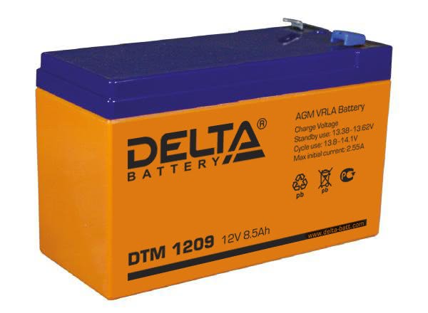 4816.970 - Аккумулятор Delta DTM 1209 12В 8,5Ач 151x65x100 мм Прямая (+-)