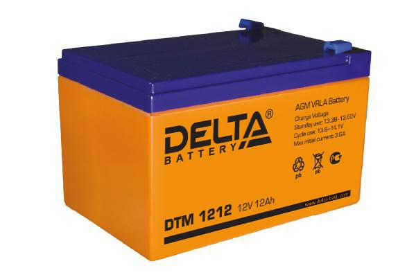 4818.970 - Аккумулятор Delta DTM 1212 12В 12Ач 151x98x101 мм Прямая (+-)