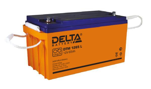 4833.970 - Аккумулятор Delta DTM 1265 L 12В 65Ач 350x167x179 мм Прямая (+-)