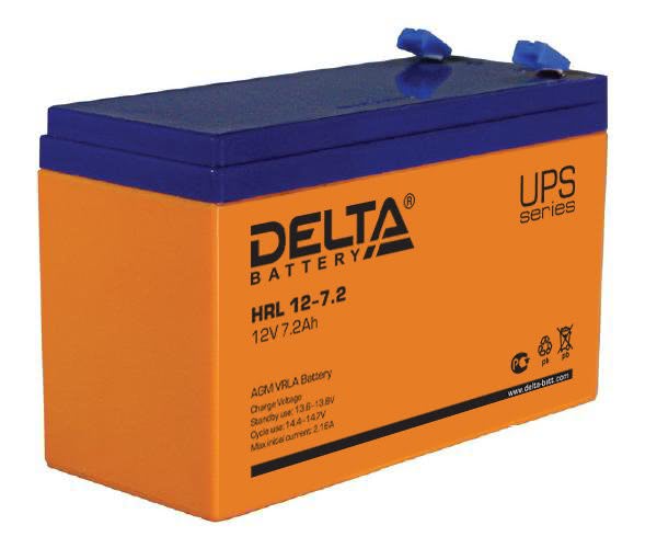 4907.970 - Аккумулятор Delta HRL 12-7.2 12В 7,2Ач 151x65x100 мм Прямая (+-)