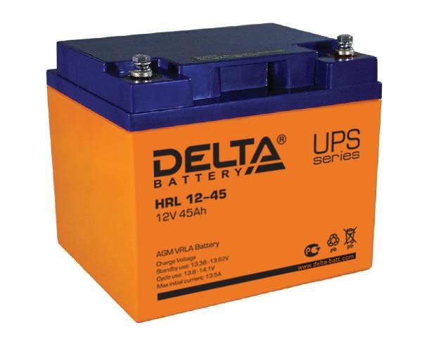 4917.970 - Аккумулятор Delta HRL 12-45 12В 45Ач 198x166x170 мм Обратная (-+)