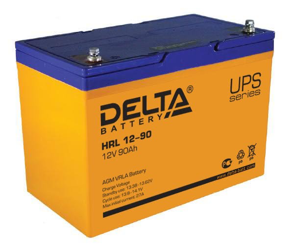 4925.970 - Аккумулятор Delta HRL 12-90 12В 90Ач 306x169x215 мм Прямая (+-)