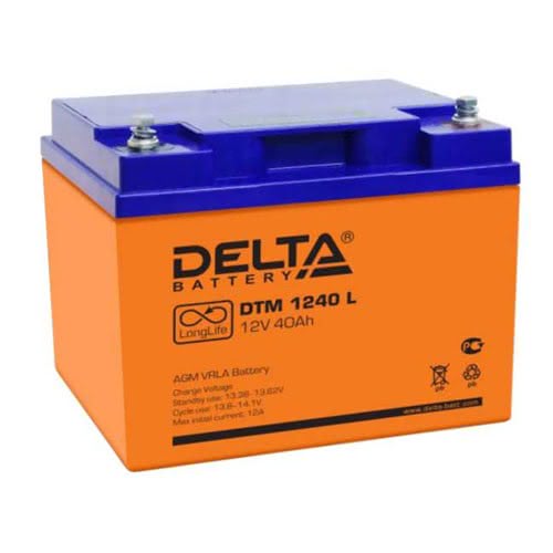 5274.970 - Аккумулятор Delta DTM 1240 L 12В 40Ач 198x166x170 мм Обратная (-+)