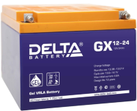 6236.200 - Аккумулятор Delta GX 12-24 12В 24Ач 166x175x125 мм Обратная (-+)
