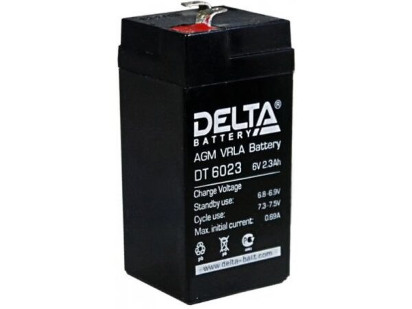 6739.970 600x450 - Аккумулятор Delta DT 6023 6В 2,3Ач 44x47x107 мм Прямая (+-)