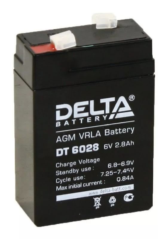 6740.970 - Аккумулятор Delta DT 6028 6В 2,8Ач 66x33x99 мм Прямая (+-)