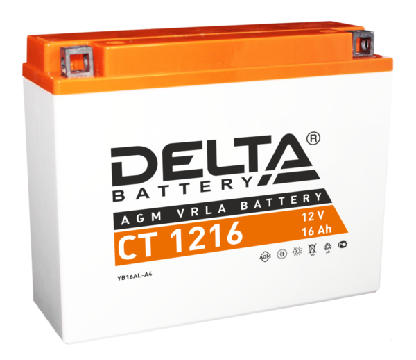 74022.970 600x518 - Аккумулятор Delta СТ 1216 12В 16Ач 200CCA 205x70x162 мм Обратная (-+) (YB16AL-A2)