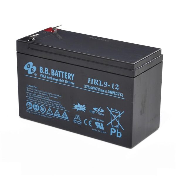 BTKSV BB HRL9 12 600x600 - Аккумулятор B.B.Battery HRL 9-12 12В 9Ач 151x65x94 мм Прямая (+-)
