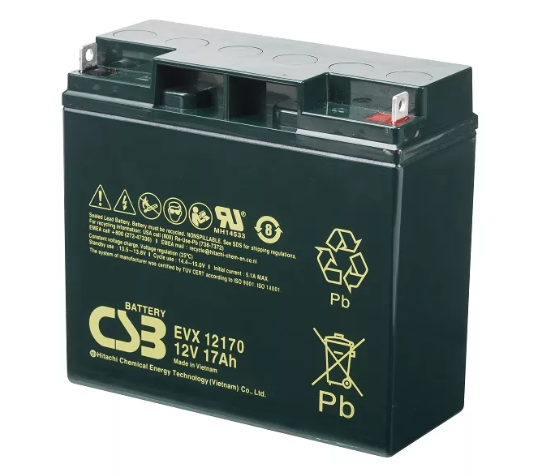 CSB EVX 12170 - Аккумулятор CSB-EVX-12170 12В 17Ач 181x76x167 мм Обратная (-+)