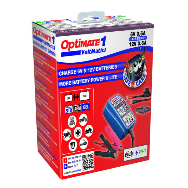 OptiMate 1 TM400a UP1 600x600 - Зарядное устройство Optimate 1 Voltmatic TM400, TM400a