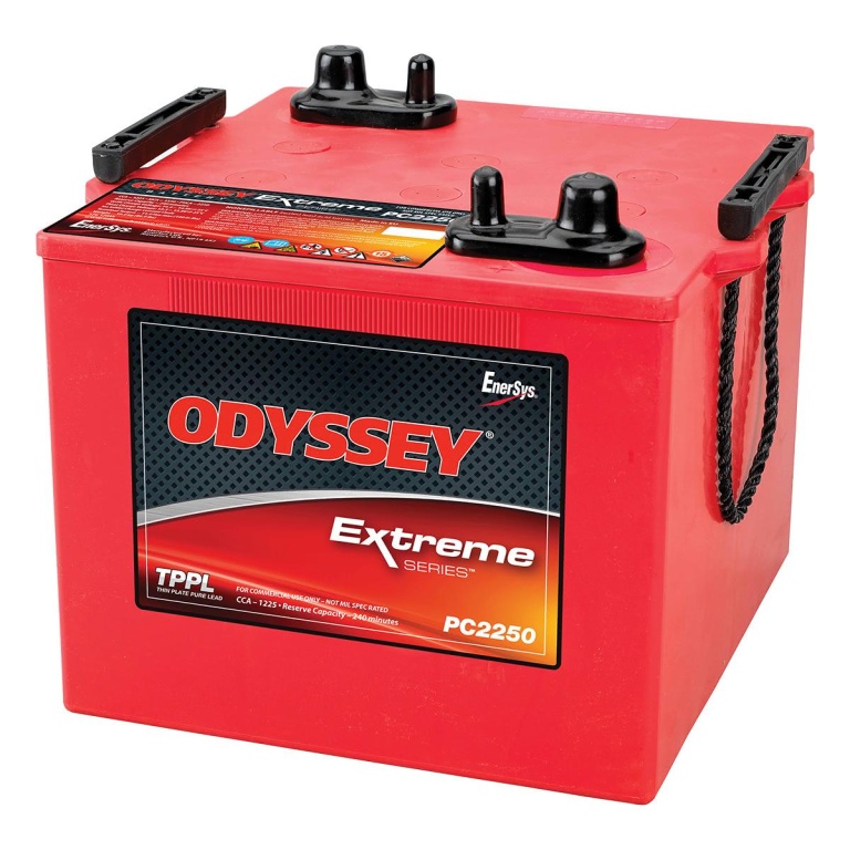PC2250 Odyssey Extreme Series 12v 126Ah Battery 768x768 - Аккумулятор Odyssey PC2250 12В 126Ач 1225CCA 286x269x233 мм Обратная (-+)
