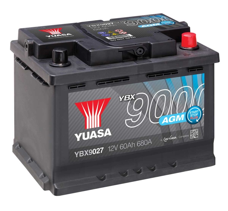 YBX9027 Yuasa20Car20Batteries 768x710 - Аккумулятор Yuasa Start Stop YBX9027 12В 60Ач 680CCA 242x175x190 мм Обратная (-+)