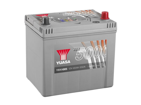 YBX 5005 SMF 600x450 - Аккумулятор Yuasa Silver YBX5005 12В 65Ач 550CCA 232x175x225 мм Обратная (-+)