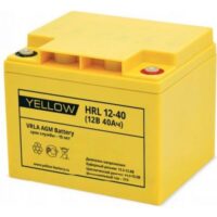 Yellow HRL 12 40 YL 200x200 - Аккумулятор Yellow HRL 12-40 YL 12В 40Ач 197x165x170 мм Обратная (-+)