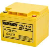 Yellow HRL 12 45 YL 200x200 - Аккумулятор Yellow HRL 12-45 YL 12В 45Ач 197x165x170 мм Обратная (-+)