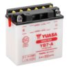 Yuasa YB7 A Motorbike Battery 100x100 - Аккумулятор Yuasa YB7-A 12В 8,4Ач 105CCA 135x75x133 мм Прямая (+-)