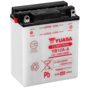 Yuasa YB12A A 12V 12Ah 10HR CCA 150A 300x300 - Аккумулятор Yuasa YB12A-A 12В 12Ач 180CCA 136x81x162 мм Прямая (+-)