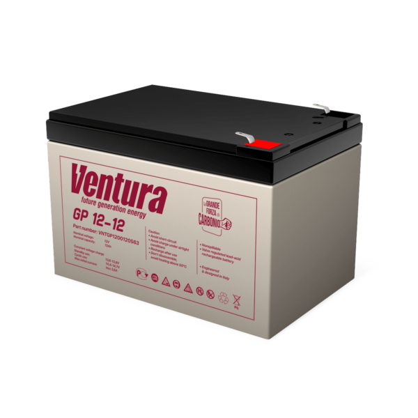 Аккумулятор Ventura GP 12-12 12В 12Ач 151x98x101 мм Прямая +-