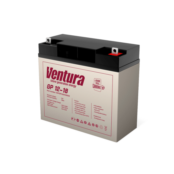 Аккумулятор Ventura GP 12-18 12В 18Ач 181x77x167 мм Прямая +-