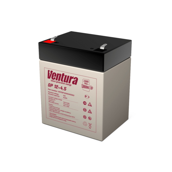 Аккумулятор Ventura GP 12-4,5 12В 4,5Ач 90x70x107 мм Прямая +-