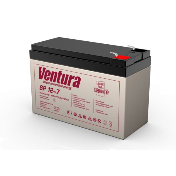 Аккумулятор Ventura GP 12-7 12В 7Ач 151x65x100 мм Прямая +-