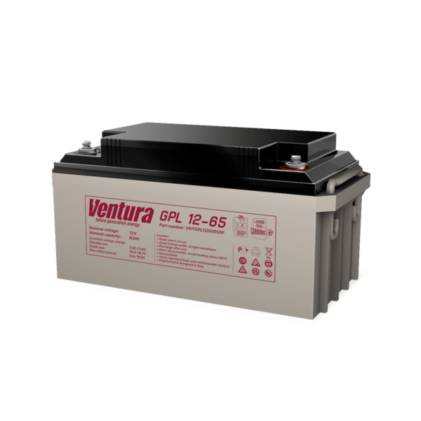Аккумулятор Ventura GPL 12-65 12В 68Ач 350x166x174 мм Прямая +-