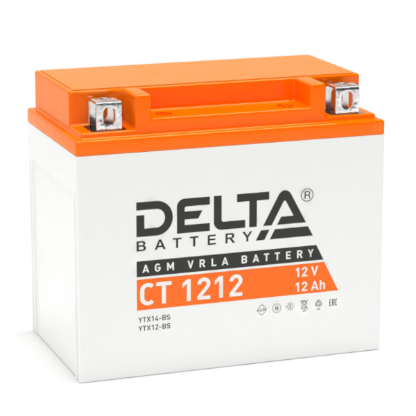 delta ct 1212 12V 12ah - Как активировать мото сухозаряженные аккумуляторы