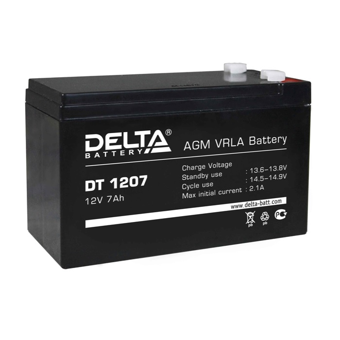 аккумулятор delta dt 1207