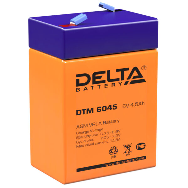 Аккумулятор delta dtm 6045