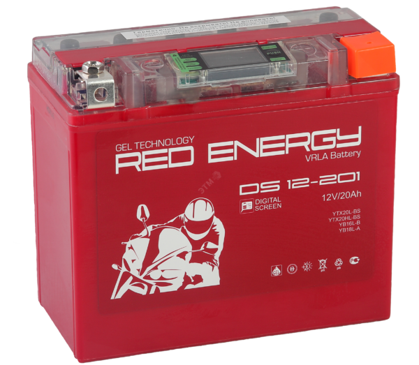 ds 12 201 600x523 - Аккумулятор Red Energy DS 12201 12В 20Ач 280CCA 177x88x154 мм Обратная (-+)