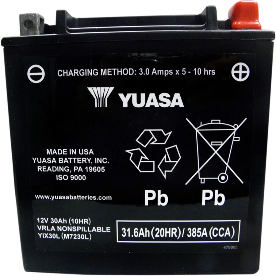 Аккумулятор Yuasa YIX30L 12В 30Ач 385CCA 166x126x175 мм Обратная (-+)