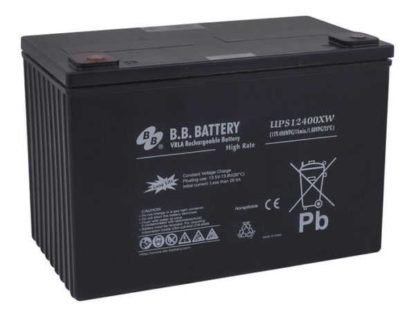 lp00 007496 600x459 - Аккумулятор B.B.Battery UPS 12400XW 12В 100Ач 306x173x207 мм Прямая (+-)