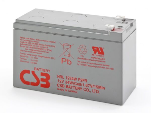 CSB HRL 1234W 600x450 - Аккумулятор CSB-HRL-1234W 12В 9Ач 151x65x95 мм