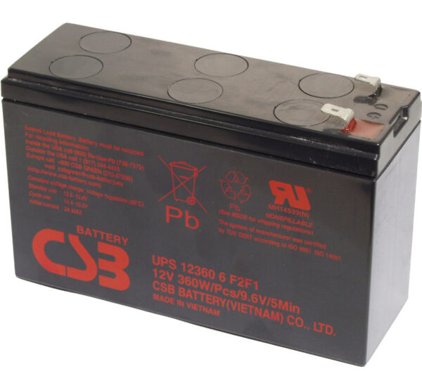 CSB UPS 123606 600x555 - Аккумулятор CSB-UPS-123606 12В 7,5Ач 151x51x99 мм Прямая (+-)