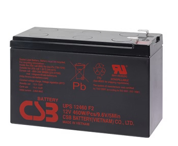 CSB UPS 12460 - Аккумулятор CSB-UPS-12460 12В 9Ач 151x65x99 мм Прямая (+-)