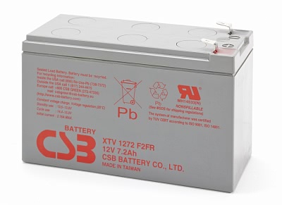 CSB XTV 1272 - Аккумулятор CSB-XTV-1272 12В 7,2Ач 151x65x99 мм Прямая (+-)