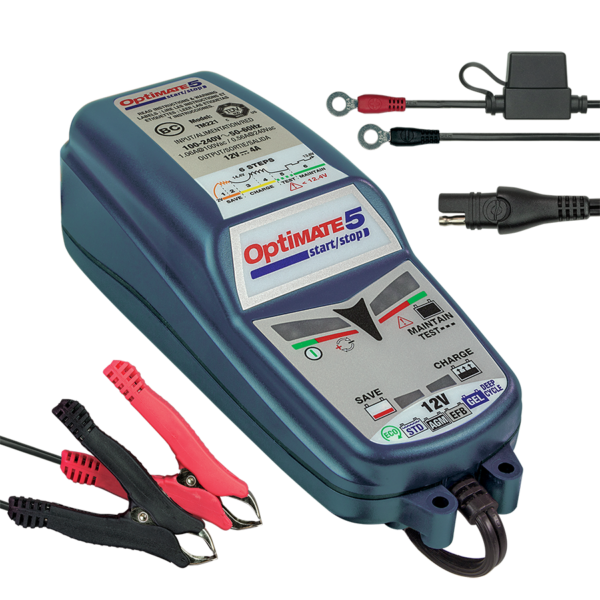OptiMate 5 Start Stop TM220 cable 600x600 - Взрыв аккумулятора при «прикуривании» от другого авто или батареи &#x1f6ad;