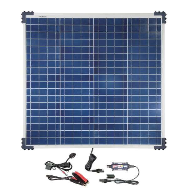 OptiMate Solar Panel 60W Kit TM523 6 600x600 - Солнечное зарядное устройство Optimate Solar 60Вт Travel Kit, TM523-6TK