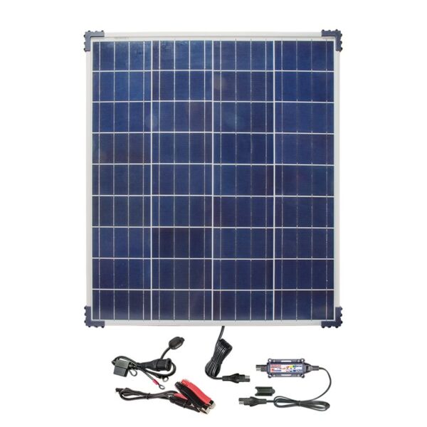 OptiMate Solar Panel 80W Kit TM523 8 600x600 - Солнечное зарядное устройство Optimate Solar 80Вт Travel kit, TM523-8TK
