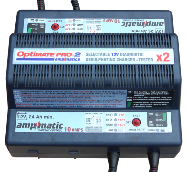 Pro2 1 600x551 - Зарядное устройство Optimate Pro 2 X 10A, TS184