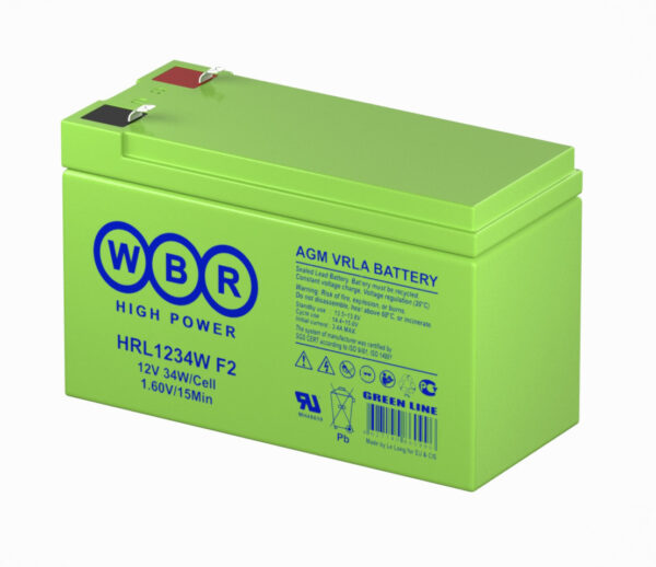 WBR HRL 1234W 600x518 - Аккумулятор WBR HRL 1234W 12В 8,5Ач 151x65x102 мм Прямая (+-)