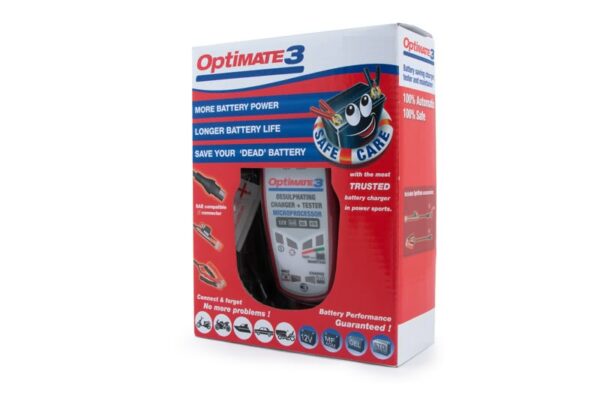optimate3 box 600x398 - Зарядное устройство Optimate 3 TM430