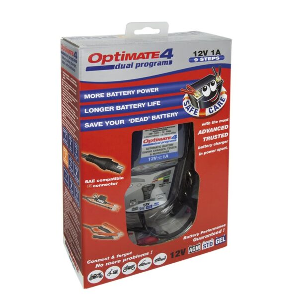 tm340 optimate4 box 600x600 - Зарядное устройство Optimate 4 TM340