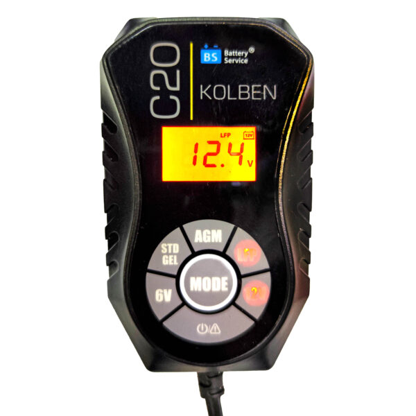 kolben c20 zaraydnoe ustroystvo 600x600 - Зарядное устройство для мото, ИБП аккумуляторов 6/12В, 2,0A KOLBEN C20, KB-C20