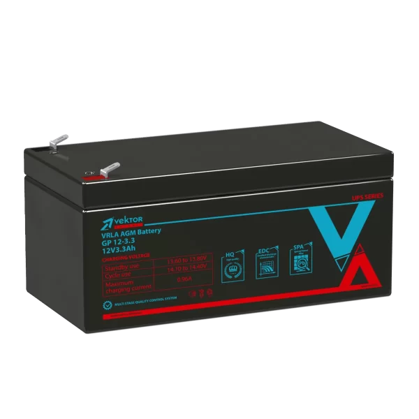 Аккумулятор VEKTOR ENERGY GP 12-3,3 12В 3,3Ач 134x67x67 мм
