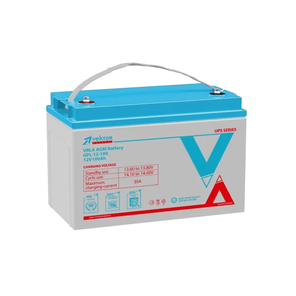 Аккумулятор VEKTOR ENERGY GPL 12-100 12В 100Ач 330x171x220 мм